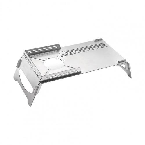 Camping Table Stove Table Wind-proof Foldable Accessory Folding Insulation BBQ Table for Outdoor: Default Title