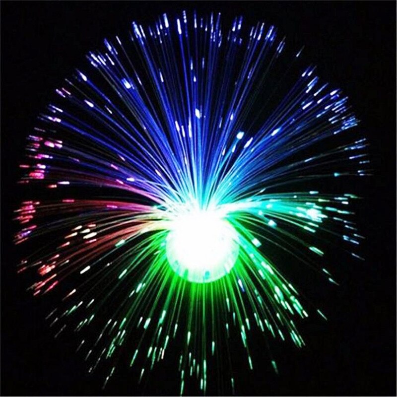 Flerfärgad led fiberoptisk lampa ljus bröllop mittpunkt optisk fiber led-belysning  p0.11