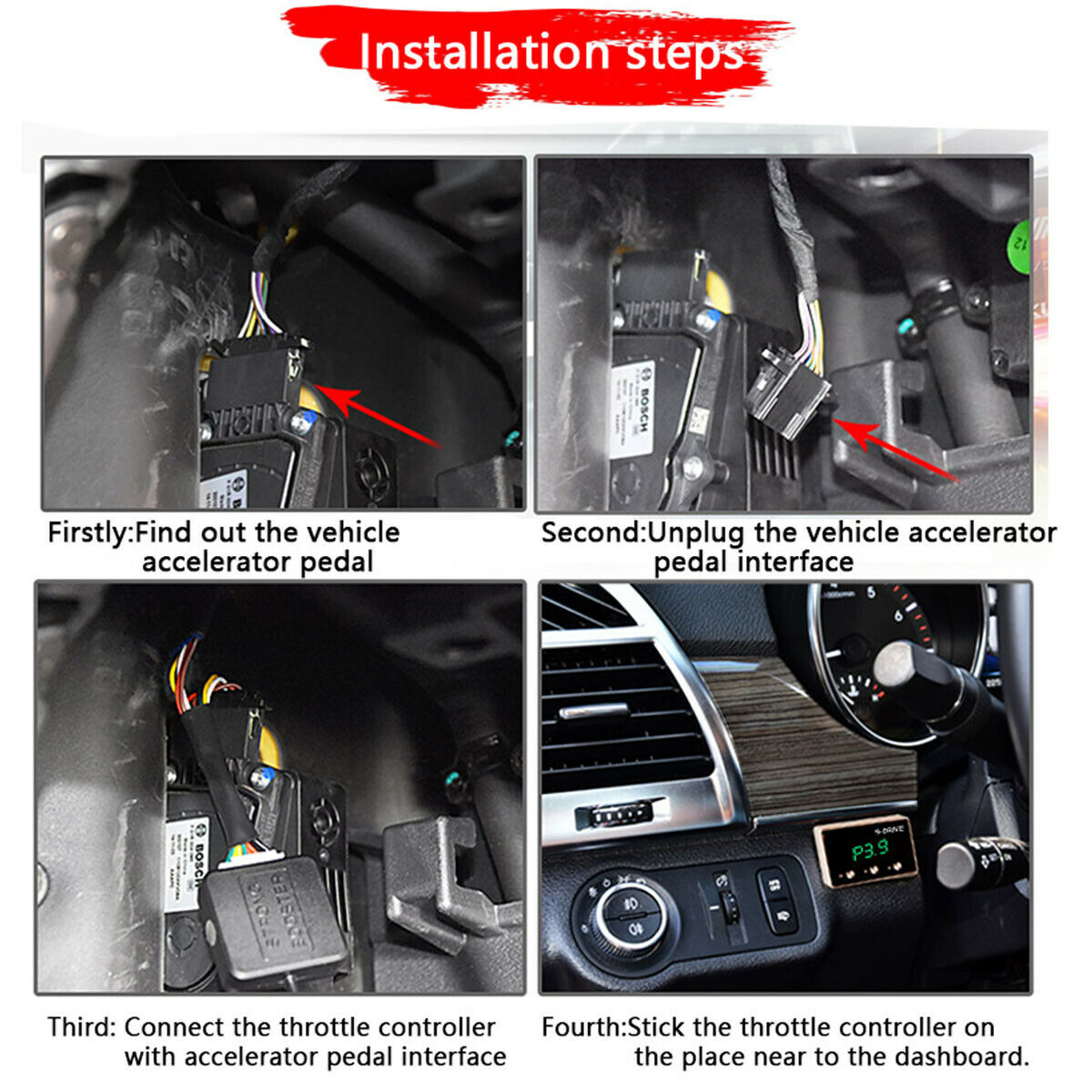 9-Mode Electronic Throttle Controller Set Adjustable Acceleration