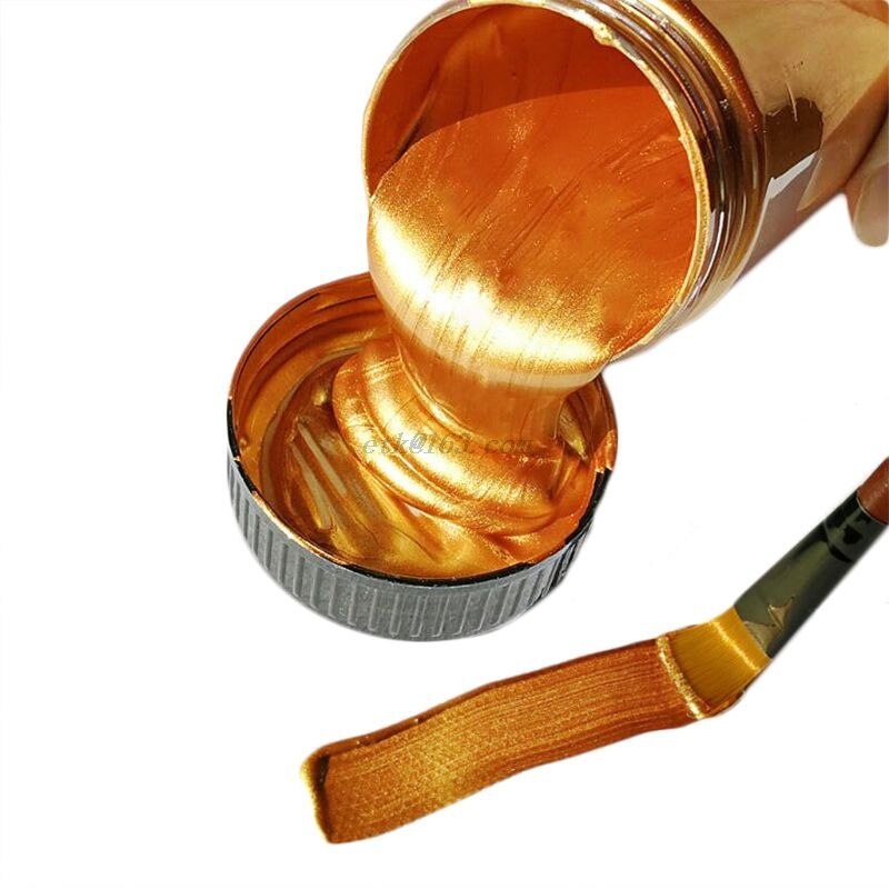 100ml akrylpigment metallisk maling tegning kunst diy håndlaget malerverktøy skoleartikler: Sjokolade