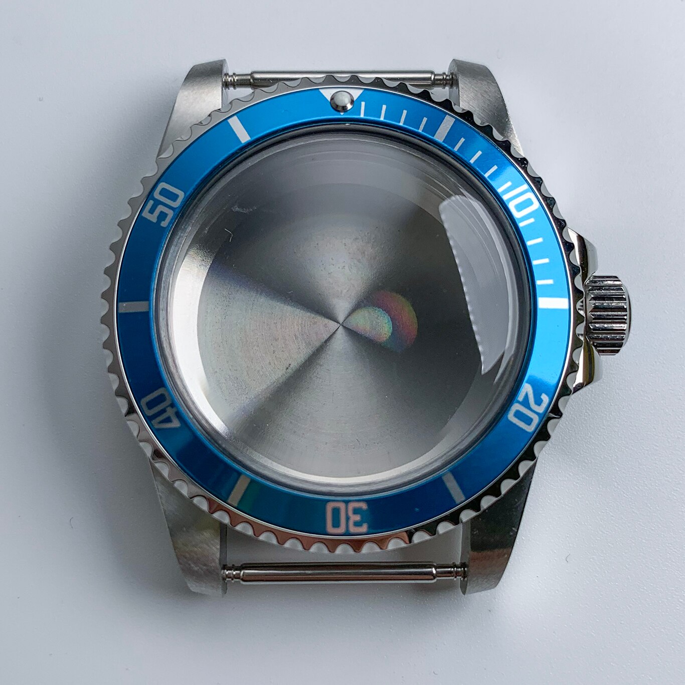 Horloge 1960 Automatische Rvs Horlogekast 40Mm Vintage NH35 Beweging Acryl Halfronde Spiegel Lichtgevende Handen Vervanging: D7