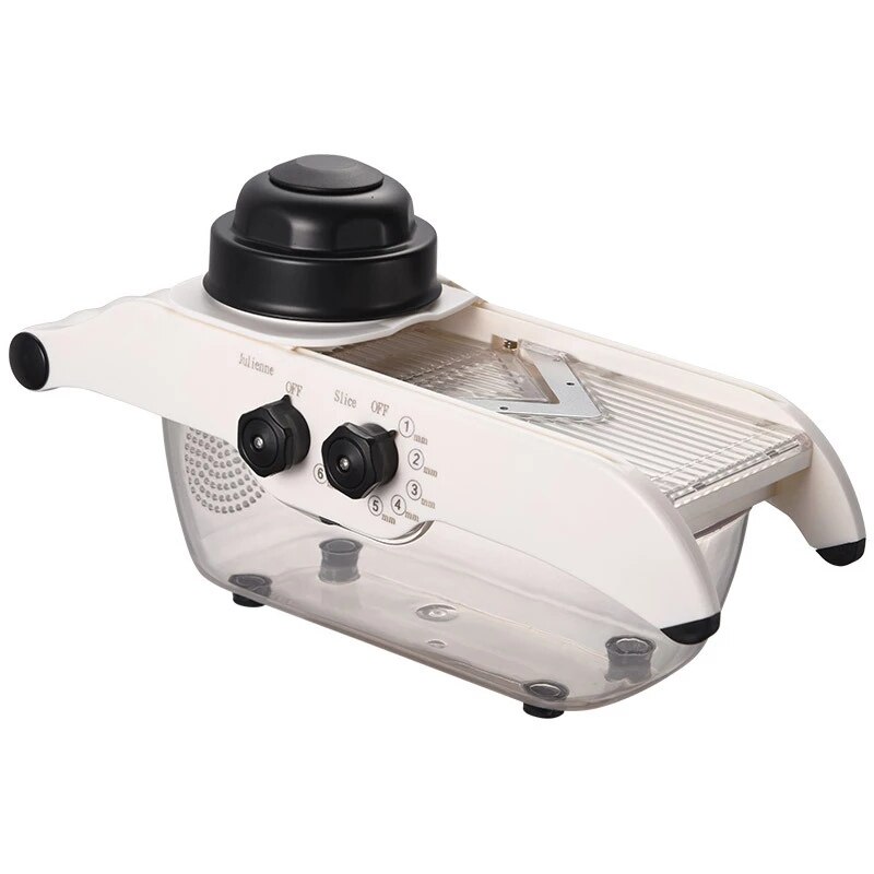 Multifunction Vegetable Cutter Adjustable Food Slicer Dicer Nicer Fruit Peeler Chopper Cutter Grater Kitchen Accessorie: Black