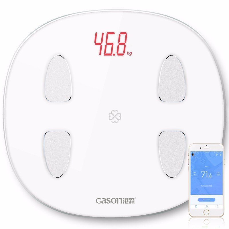 Gason S6 Weegschaal Lichaamsvet Weegschalen Floor Elektronische Led Digitale Badkamer Balans Bluetooth App Smart Bmi Schaal: Default Title