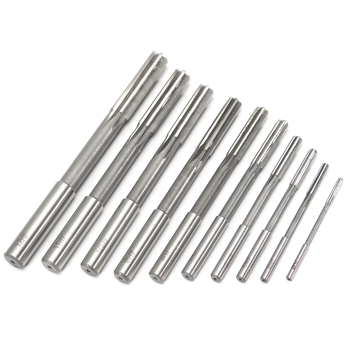 10pcs HSS H7 Rechte Shank Frezen Ruimers Set Mayitr Precisie Opspannen Machine Cutter Tool 3/4/5 /6/7/8/9/10/11/12mm