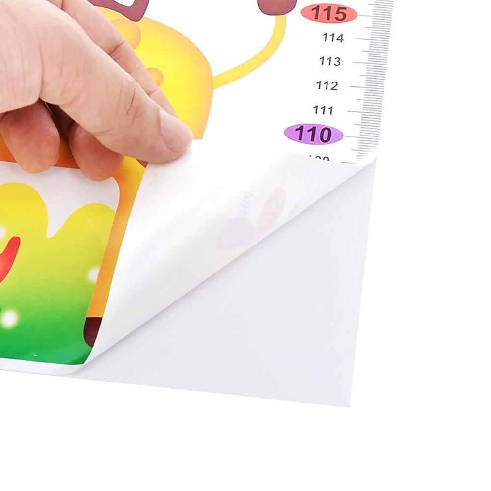 Barn barnrum dekoration tecknad djur tillväxt höjd mäta diagram 1.7m väggdekal dekal