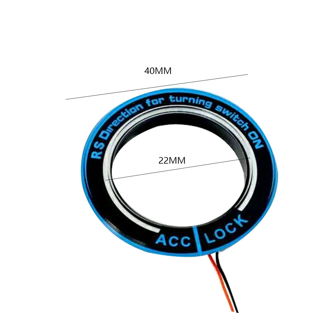 Dewtreetali Contactslot Ring Led Verlichting Stickers Voor Auto Accessoires Voor Ford Focus 2 Focus 3 Kuga mondeo
