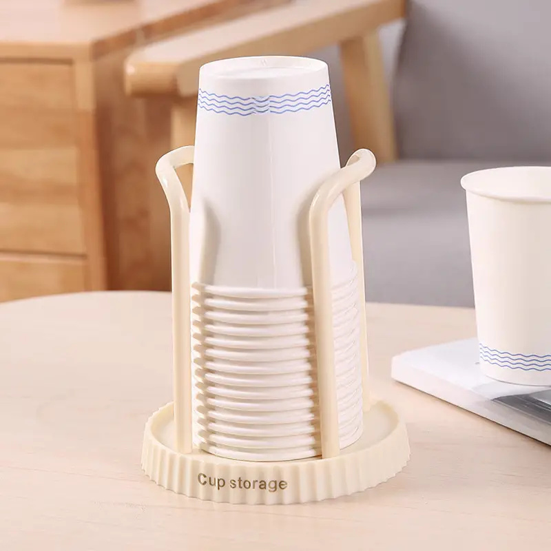 Plastic Beker Opslag Houder Ponsvrij Water Thee Kopjes Dispenser Rack Koffiemok Display Stand Plank Thuis Desktop Organizer Decor