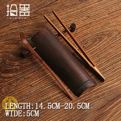 Håndlavet naturlig bambus te scoop kinesisk tesæt 4 stykke sæt kulør grøn te matcha kaffeske tilbehør værktøjer: Default Title