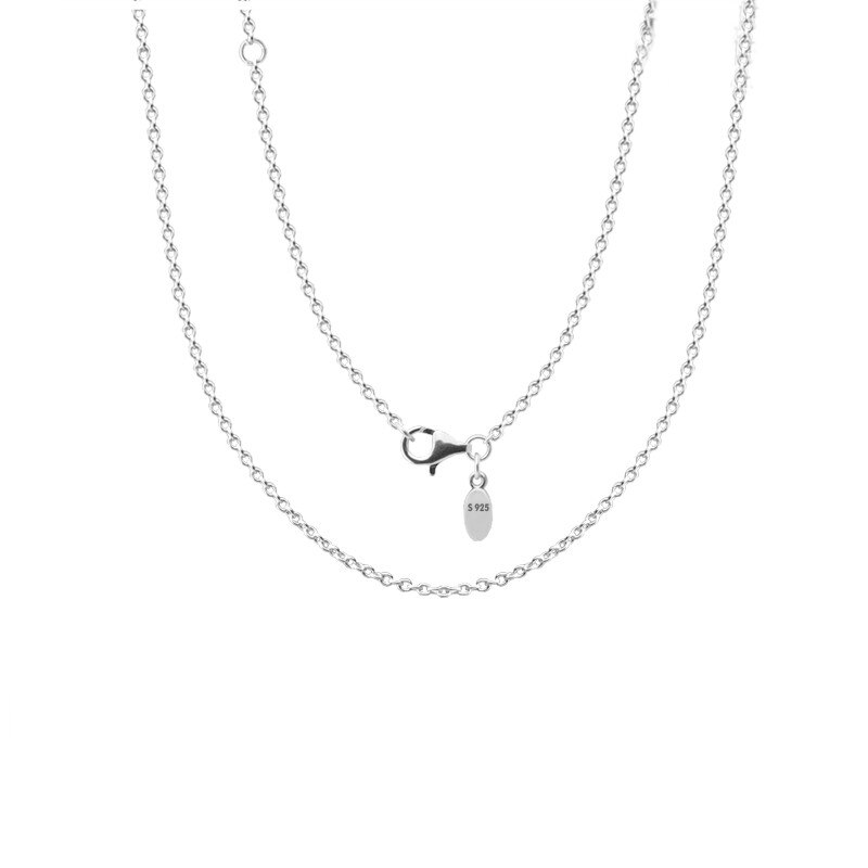 Collane classiche a catena con cavo Collares collane Femme in argento Sterling 925 per donna accessori per gioielleria raffinata