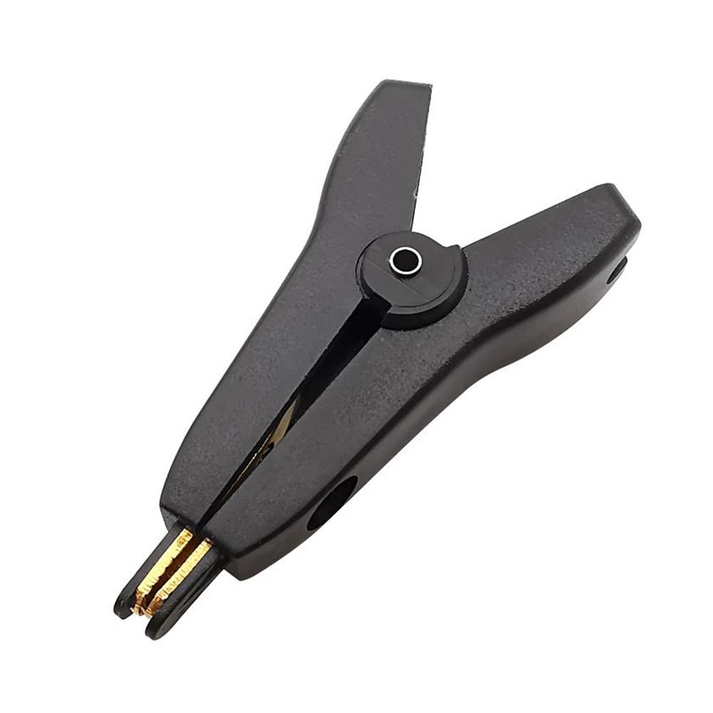 Metal Test Clips Electrical Flat Crocodile Clip LCR Kelvin Alligator Clamp Copper Brass Alligator Clamp LCR Kelvin Clip: Brown