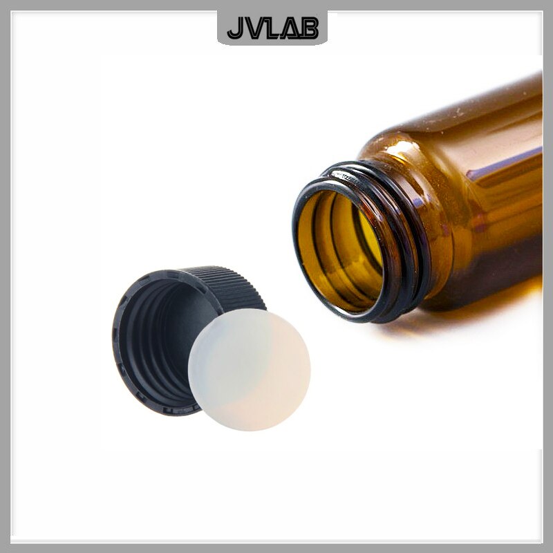 EPA Vials For Sample Storage Brown Chromatography Vial 20 mL Parse Reagent Bottle 27.5*57 mm With Cover 22 mm &amp; Septa 10 / PK