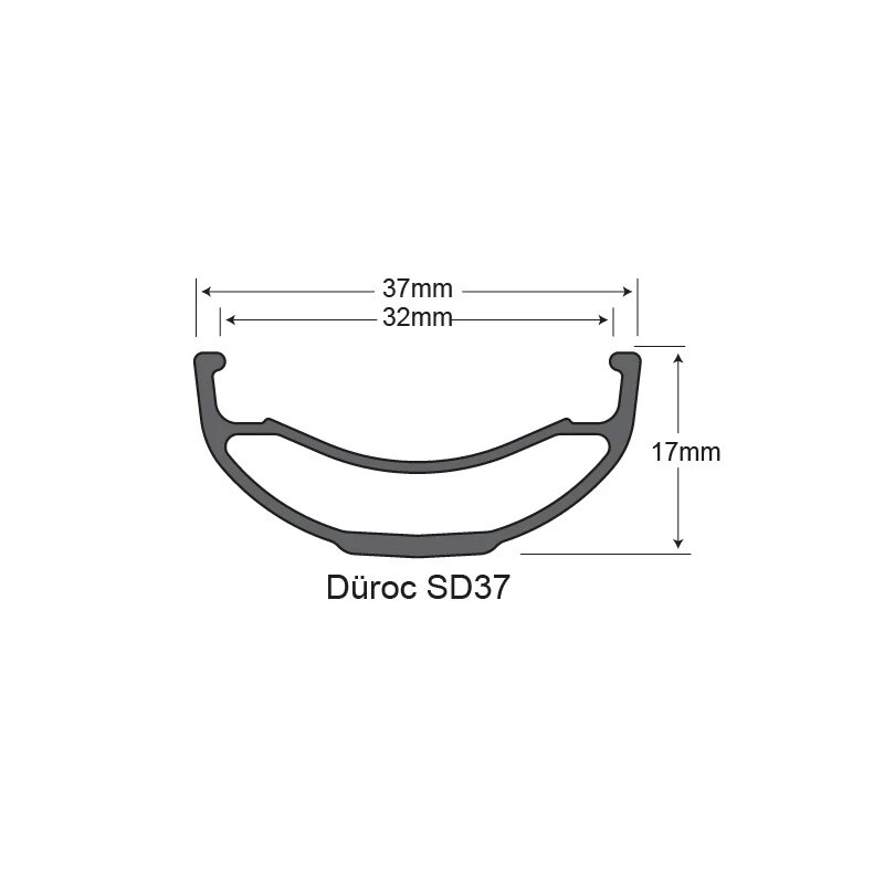 Llantas sin tubo Sunringle DUROC SD37 de 27,5/29 pulgadas para bicicleta de montaña, disco de aleación de aluminio, costura soldada 29er, 28/32 agujeros