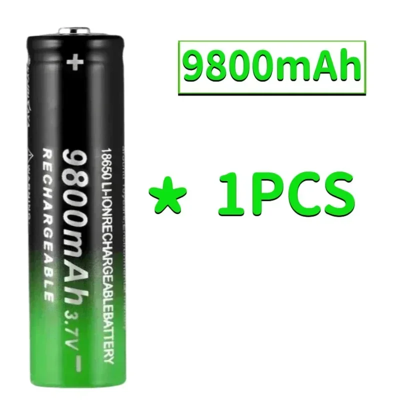 Neuer 18650 Li-Ion-Akku 9800 mAh, wiederaufladbarer 3,7 V-Akku für LED-Taschenlampen oder Akkus für elektronische Geräte
