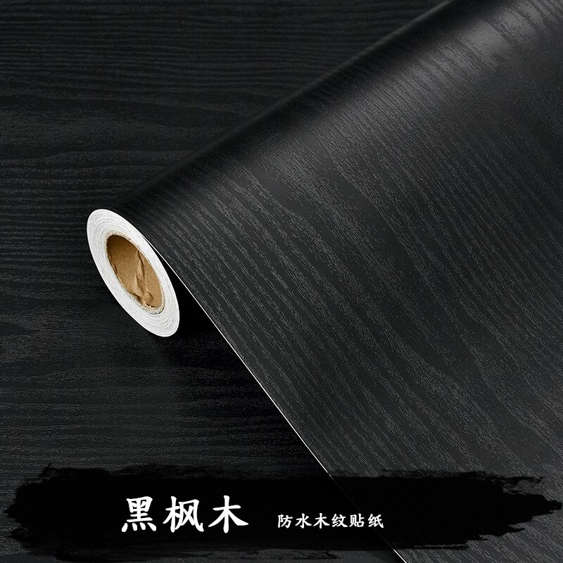 Rollo de papel tapiz autoadhesivo para muebles y armarios, película decorativa de vinilo, impermeable, PVC, pegatinas de grano de madera para decoración del hogar, bricolaje