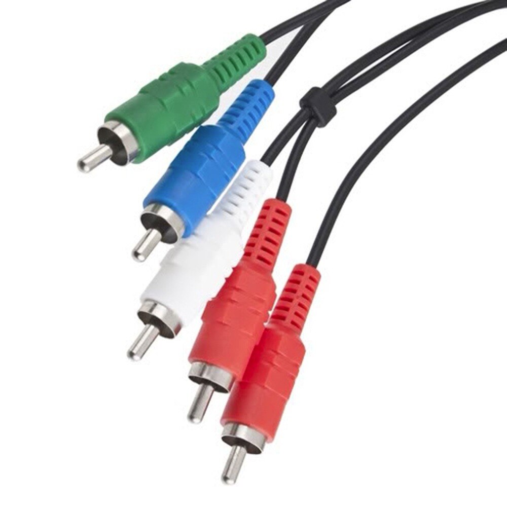 1pcs HD Component AV Video-Audio Cable Cord For PS2 PS3 Slim Component TV AV Video-Audio Cable Cord