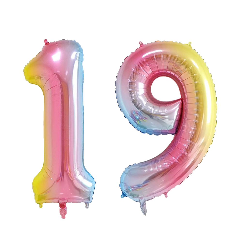 Ballons à Hélium Colorés Dégradés Arc-en-Ciel, 32 Pouces, 10 11 16 18 60, Fournitures de ixd'Anniversaire, Décoration de la Maison