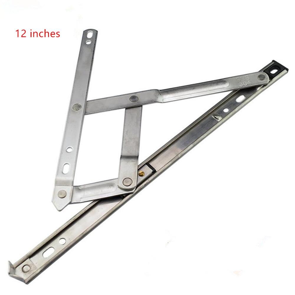 304 stainless steel broken bridge aluminum window wind brace stopper four even casement window brace aluminum sliding brace hard: White