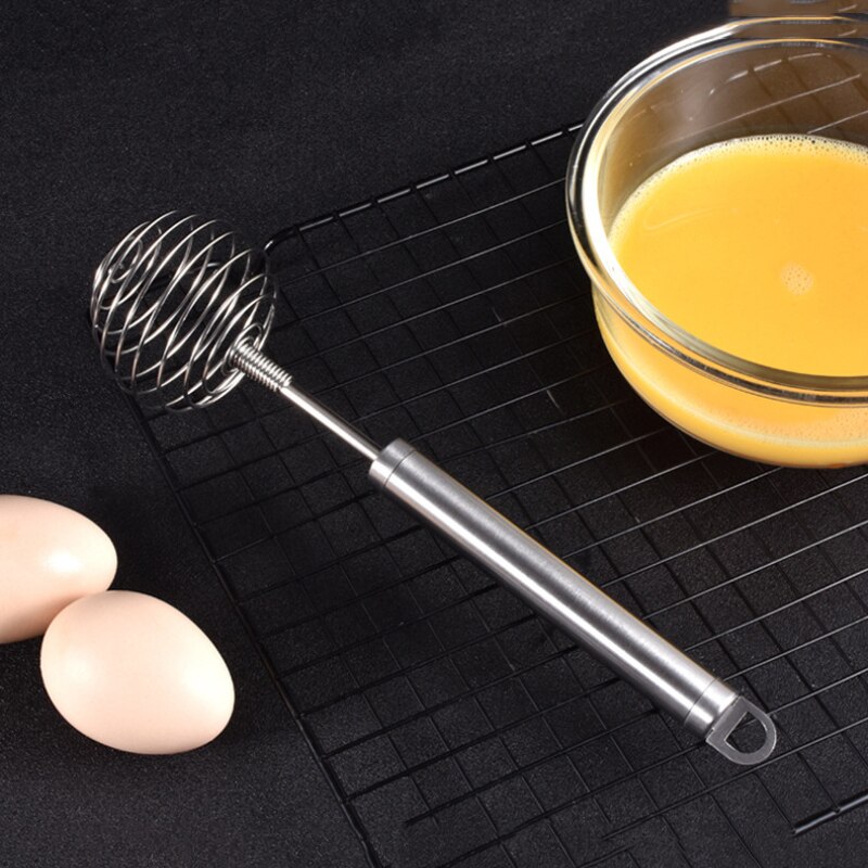 Stainless Steel Ball Spring Whisk Hand-held Butter Egg Mixer Manual Egg Beater Mixers Kitchen Baking Tools Kitchen Accessories