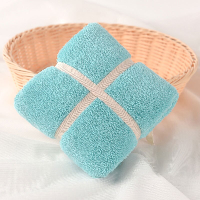 Giantex Mikrofaser Gesicht Handtuch Super Saugfähigen Schlecht Handtücher Für Erwachsene 34x75cm toallas Serviette recznik handdoeken: Blau