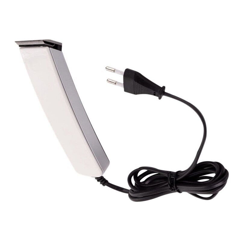 Bedste tilbud hårklipper plug-in elektrisk push-clipper frisør husstand mini frisør barbermaskine skæg skæremaskine eu stik: Hvid