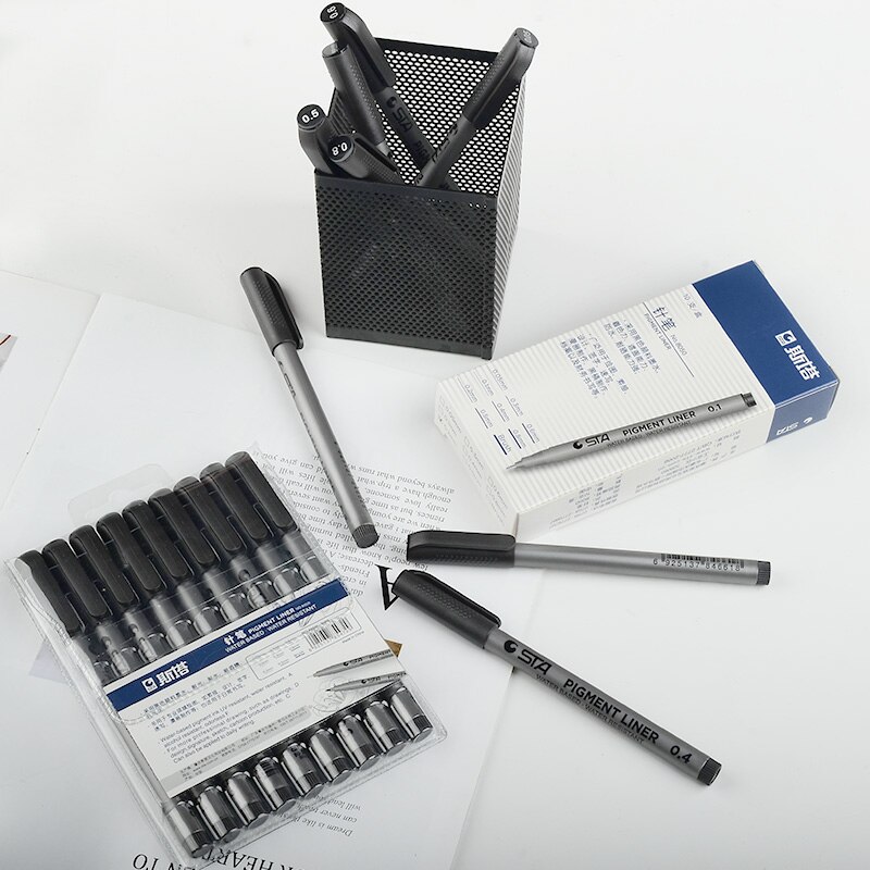 STA STA8050 Hand-gemalt nadel rohr stift Comic haken linie Hub stift Schüler Hand-gemalt stift büro unterschrift stift