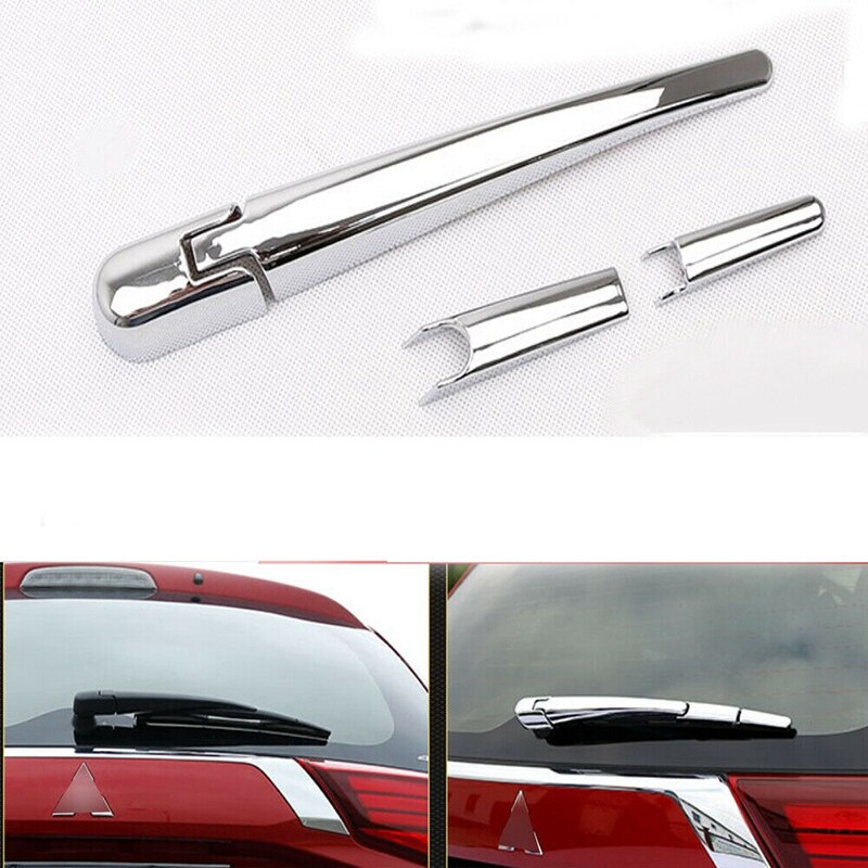 ABS Chrome Rear Wiper Cover Rear Window Wiper Cover Exterior Modification for Mitsubishi