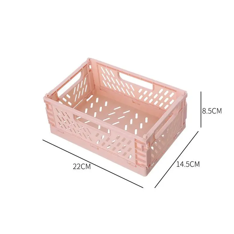 Faltbarer Aufbewahrungskorb, Kleiderschrank-Organizer, Box für Küche, Badezimmer, Zubehör, Gadgets für Kleidung, Spielzeug, Gewürze, Gewürze, Gemüse: Rot