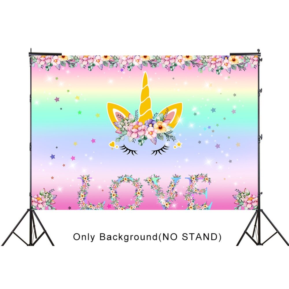 OurWarm 7 * 5ft Roze Eenhoorn Foto Achtergrond Kinderen Eenhoorn Verjaardag Baby Pasgeboren Fotografie Achtergronden Eenhoorn Feestartikelen