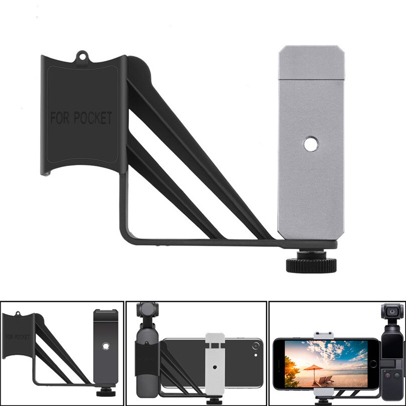 Smartphone Mount for DJI OSMO Pocket Gimbal - Plastic Handheld Holder - Non-Slip Grip