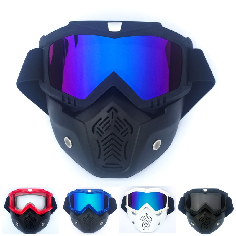 Freies Universal- Motorrad Helm retro Maske Brille Moto-Cross Rennen Reiten Kühlen Helm Brille BF655