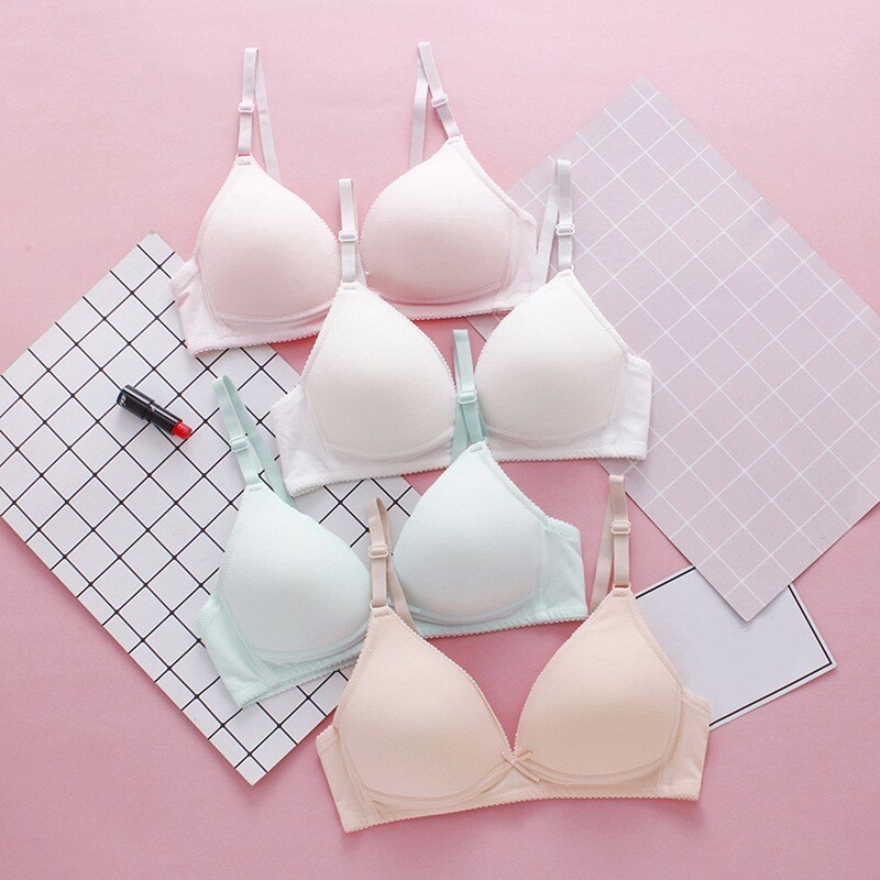 GUMPRUN Soft Bralette Cotton Lining Bras for Women Thin Wireless Push Up Bra Comfort Breathable Underwear Ladies Sexy Lingerie