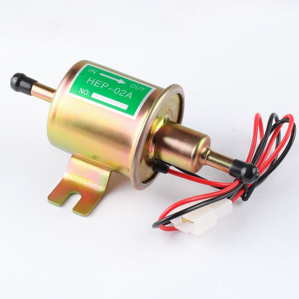 12v 24v elektronisk brændstofoverførselspumpe lavtryksbolt fikseringstråd diesel hep -02a sæt benzinpumpe metal guld sølv 8mm fp009