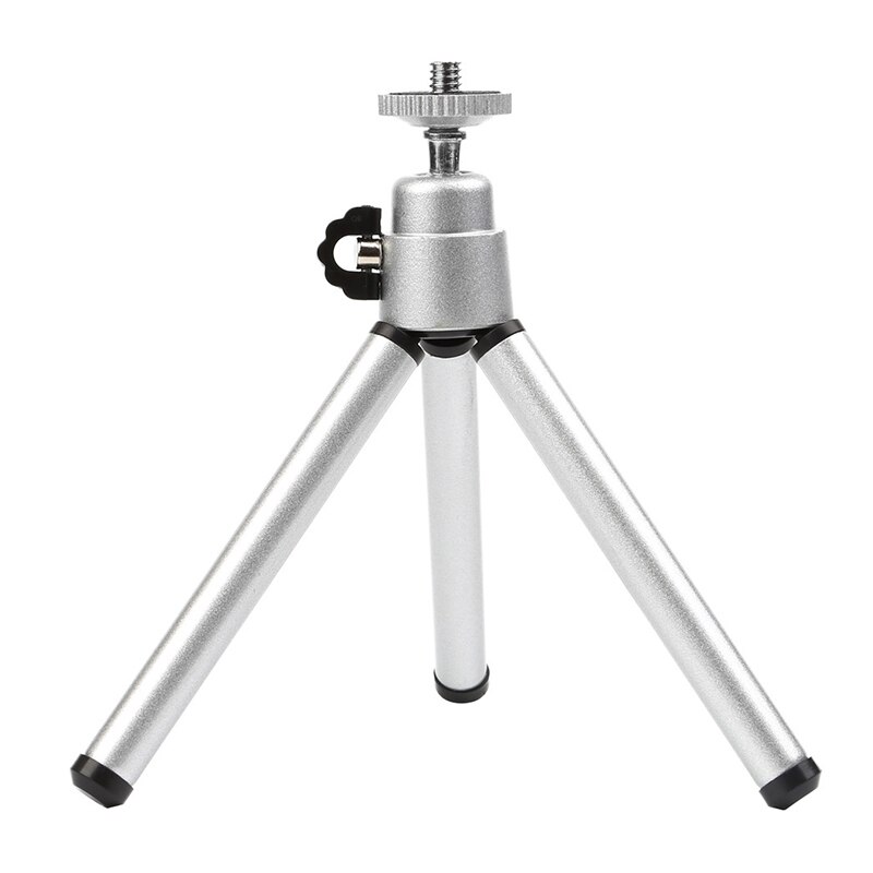 Mini Flexible Tripod for iPhone Samsung Xiaomi Huawei Mobile Phone Holder Desktop Tripod for Camera Selfie Photo Stand: silver