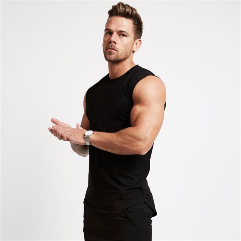 Fitnesscentre træning ærmeløs skjorte tank top mænd bodybuilding tøj fitness herre sportstøj veste muskel mænd tank tops