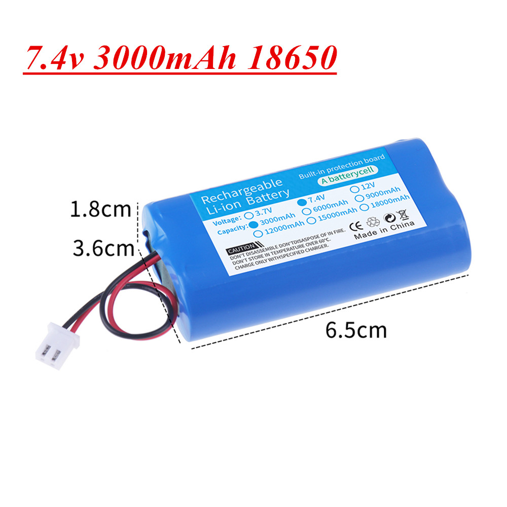 7,4 V 6000 Lithium-Batterie 9000mAh/12000mAh mAh Akku Megaphon Lautsprecher Schutz platine XH-2P Stecker: Gold