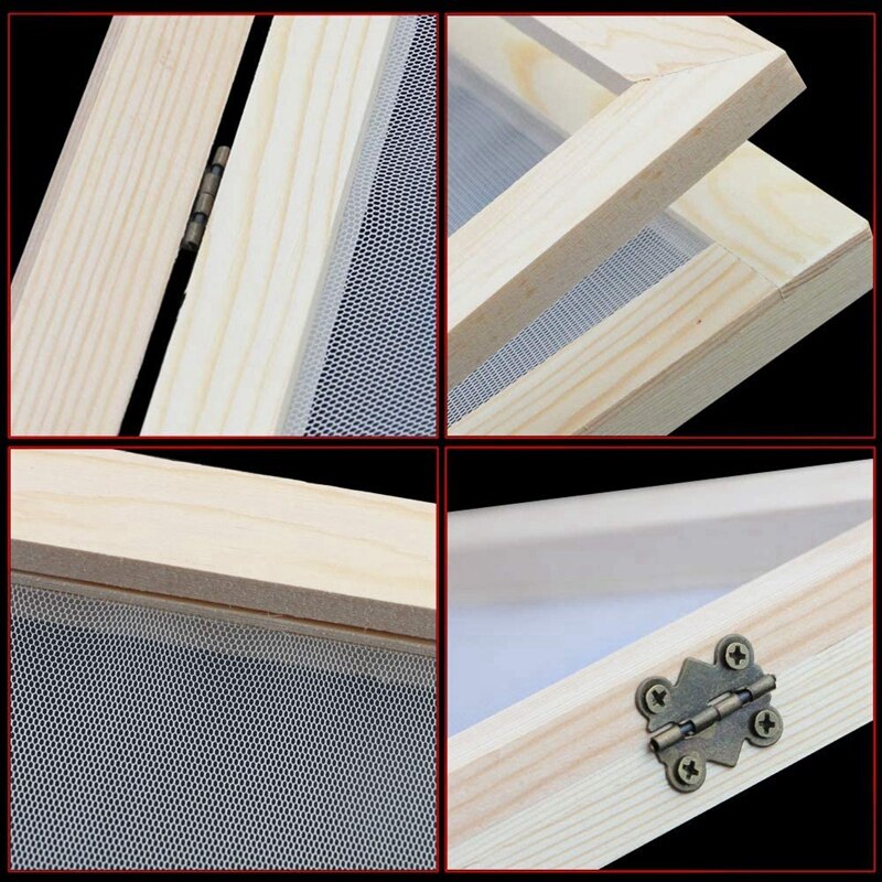 Wooden Paper Making Papermaking Mould, 10X14 Inch Screen Printing Frame For DIY Paper Craft And Dried Flower Handcraft