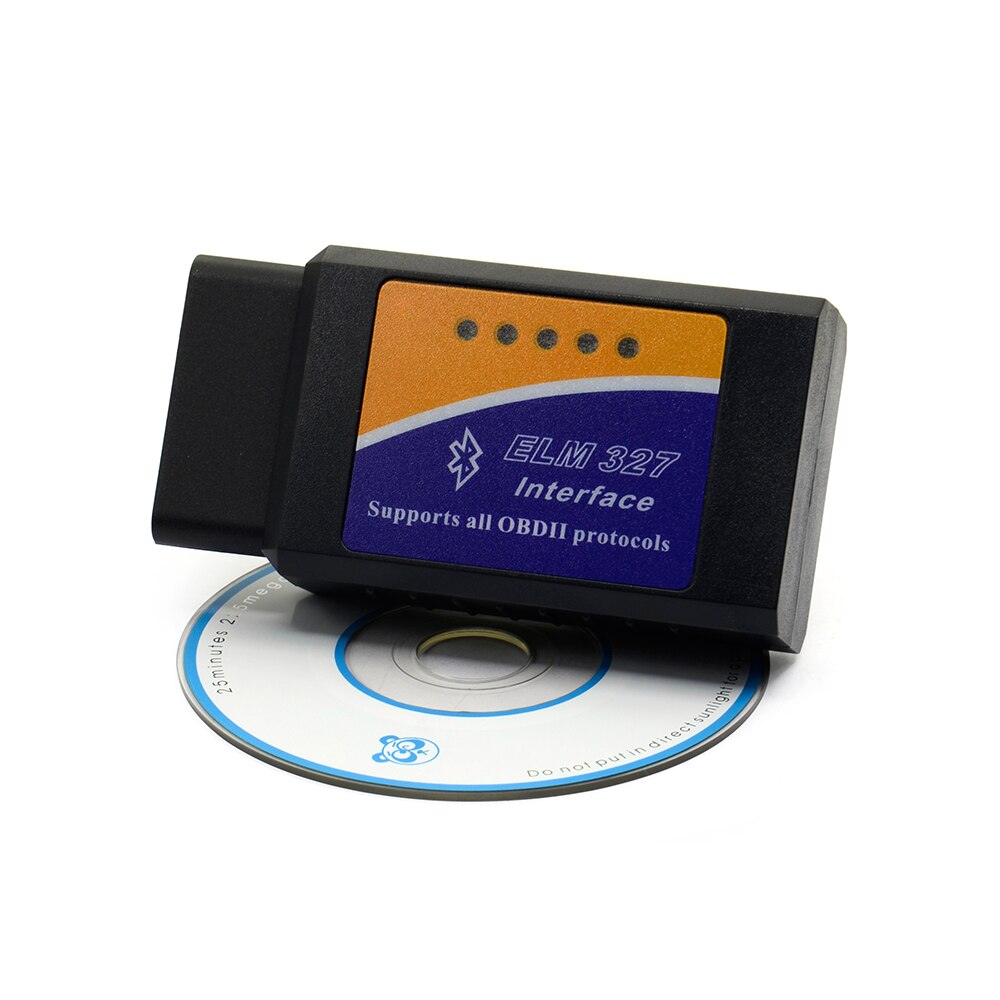 ELM V 327 adaptateur BT fonctionne sur Android Torque Elm327 Bluetooth V2.1 Interface OBD2 / OBD II Scanner de voiture automatique, 2.1