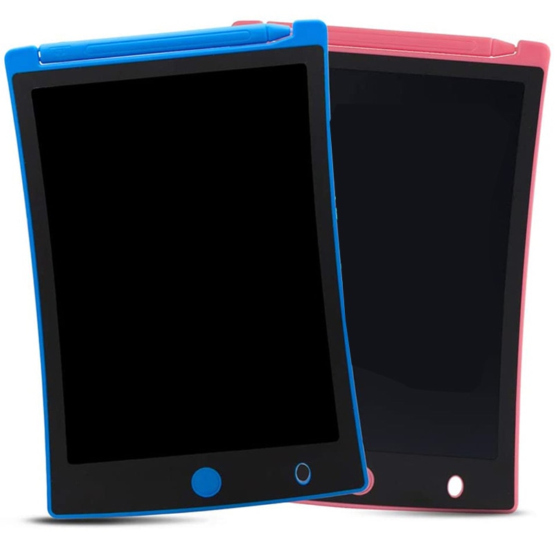 LCD Writing Tablet 2 Pack, 8.5-Inch Writing Board Doodle Board Drawing Pad Blue/Pink