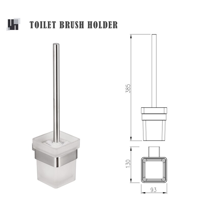 Porte-papier essuie-tout en acier inoxydable, accessoires de salle de bains, porte-serviettes brossés, porte-brosse de toilette, porte-savon à crochet: Toilet Brush Holder