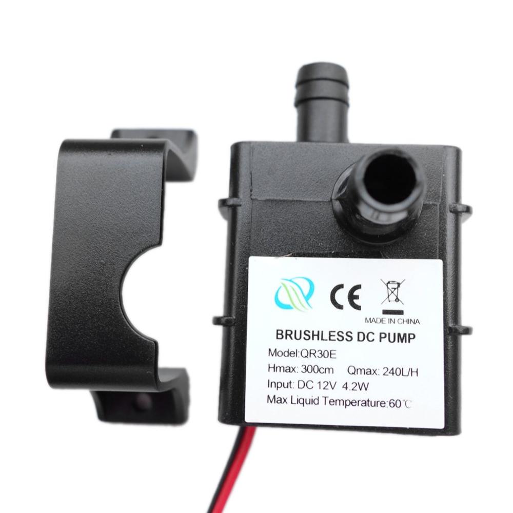 High Performance QR30E DC 12V 4.2W 240L/H Flow Rate CPU Cooling Car Brushless Water Pump Waterproof Brushless Pump
