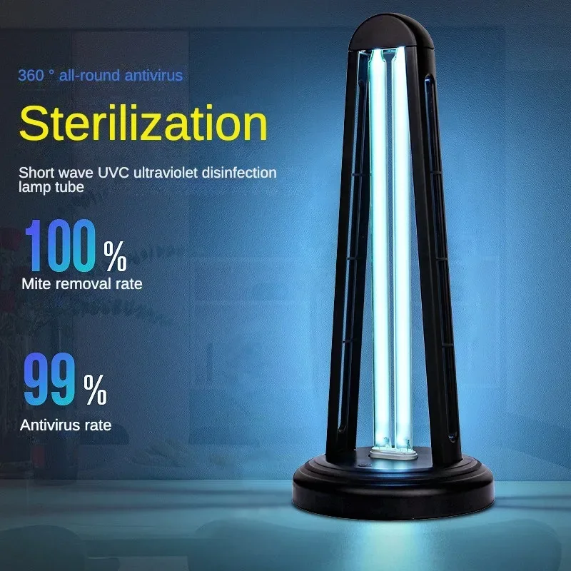 Lámpara portátil ultravioleta, lámpara germicida de ozono para el hogar, esterilización móvil, eliminación de ácaros interiores, luz de desinfección UV portátil