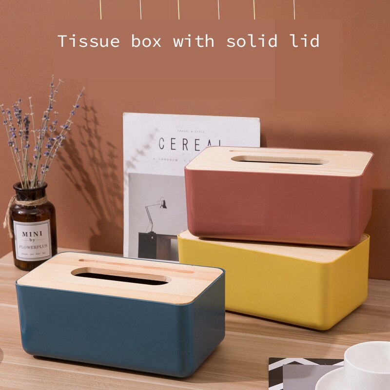Herramientas de decoración de estilo nórdico caja de pañuelos de plástico, caja de pañuelos de papel, soporte para Decoración de mesa para el hogar, suministros para el hogar