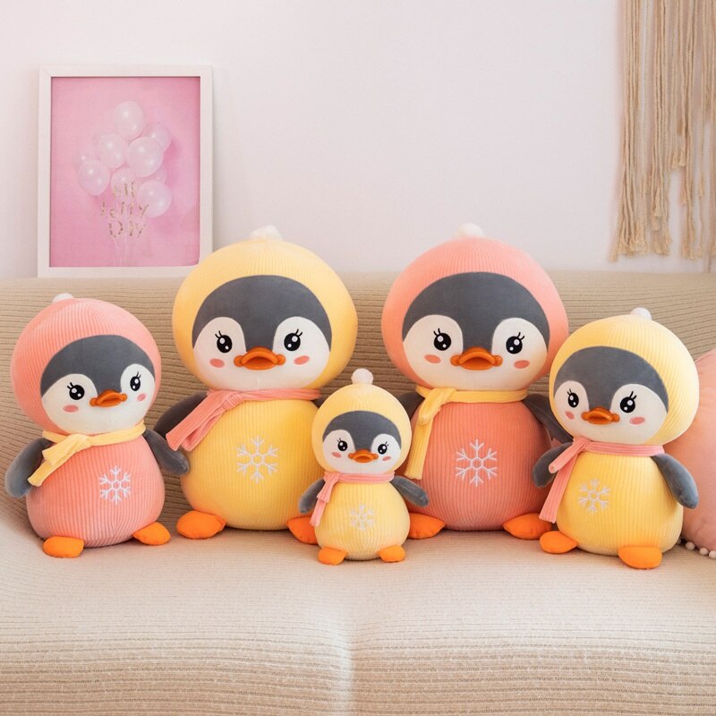 Cartoon Penguin Doll Aquarium Plush Toy Cute Little Penguin Sofa Pillow Home Decorations