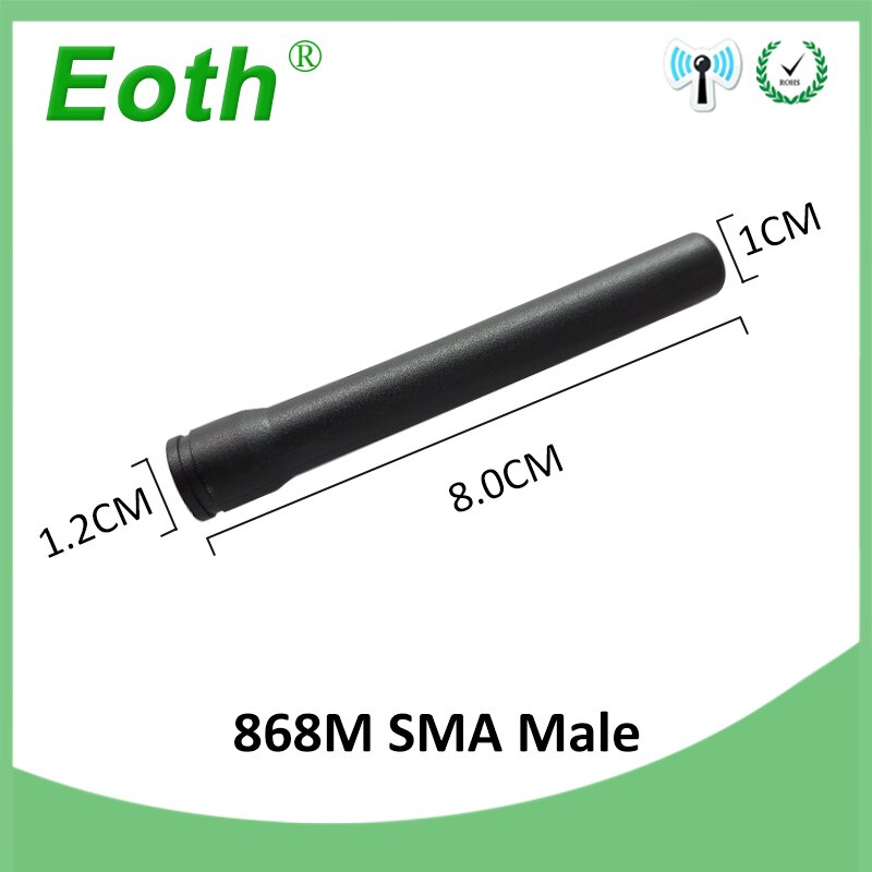 1pcs 868MHz 915 MHz Antenne 3dbi Atraight Vorm Antena SMA MALE Connector GSM Antenne 868 mhz 915 MHz repeater Lorawan Waterdicht