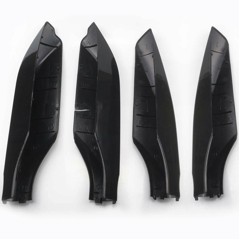 4 Stks/set Zwart Abs Auto Imperiaal Cover Einde Rail Shell Bescherm Voor Toyota Prado FJ150