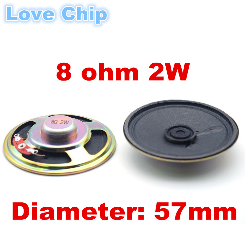 2 uds Mini altavoz ultrafino Original 16 ohmios 8 ohmios 0,5/1/2 vatios 0,5 W 1W 2W 3W 8R diámetro 50MM 57MM 66MM 77MM altavoz: Lavanda