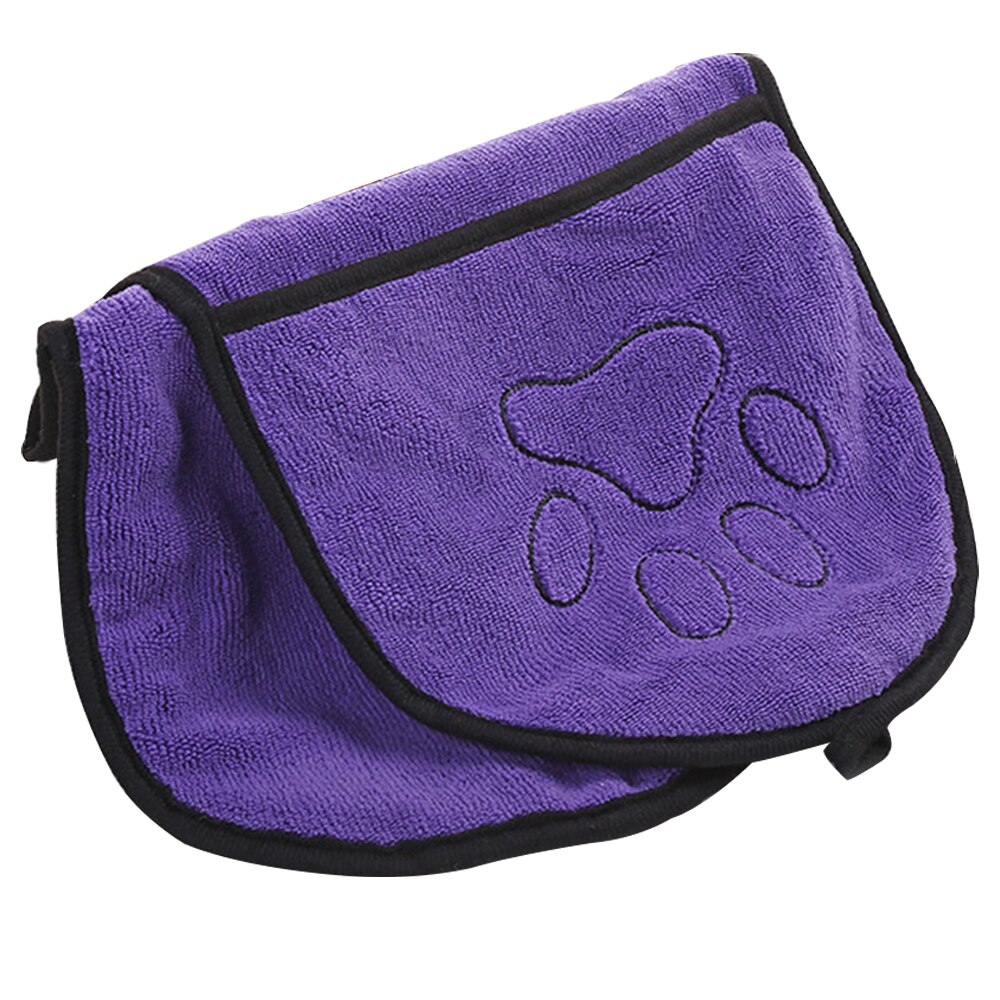 Portable Pet Dog Bath Towel Microfiber Ultra-Absorbent Cat Small Dogs Drying Towel Blanket With Pocket For Large Dogs Bathrobe: 03