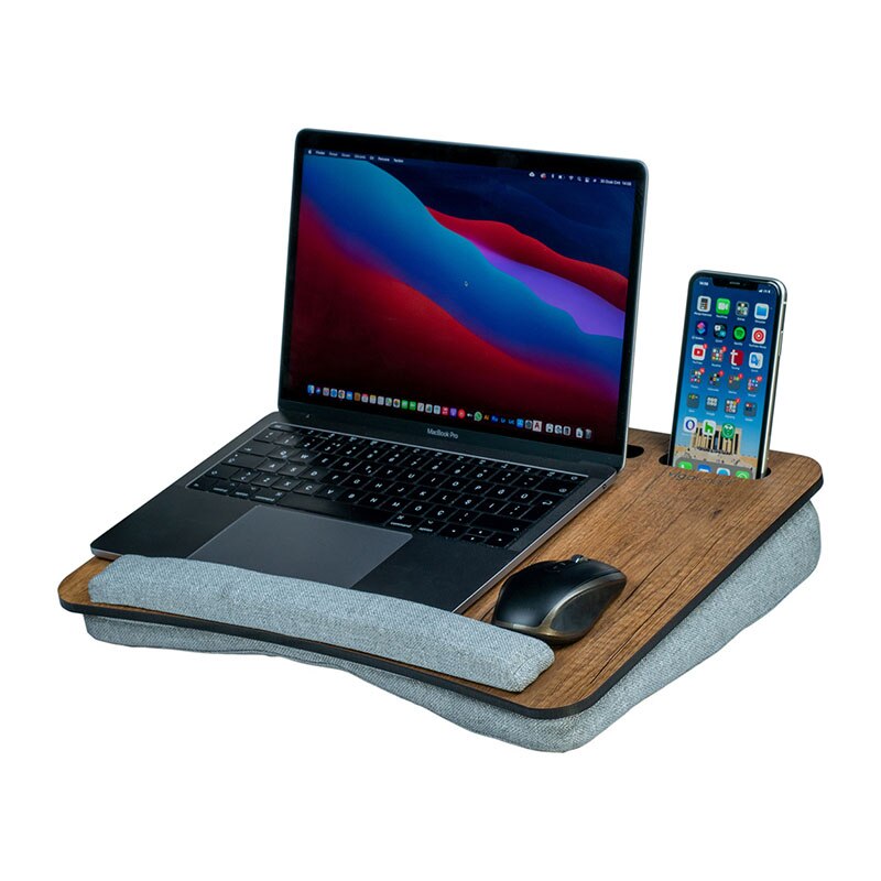Laptop Bureau Draagbare Tafel Kussen Kussen, Past Tot 15.6 Inch Laptop Tablet En Telefoon Houder