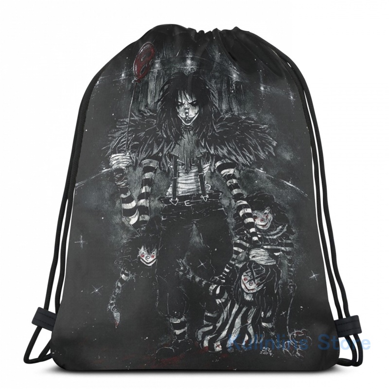 Lustiger grafikdruck „laughing jack – willkommen zur show“ – rucksack mit usb-ladefunktion – herren-schulrucksack – damen-reisetasche – laptoptasche: Beutel mit kordelzug