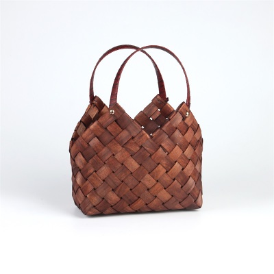 Frauen Stroh Handtasche Blume Woven Sommer Strand Messenger Tote Tasche Korb Shopper Geldbörse Dekorative Blume Körbe: HX14-203